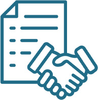 契約とスタートのアイコン