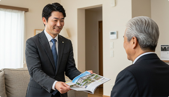 ハウスメーカーの商談風景