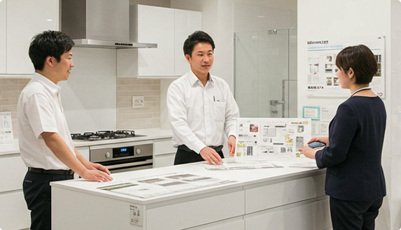 工務店の商談風景